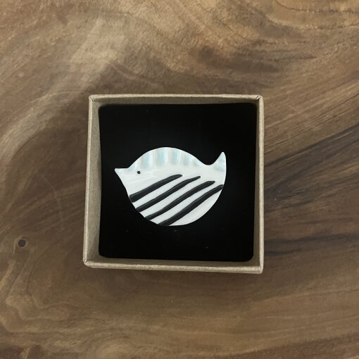 brož Ptáček s proužky